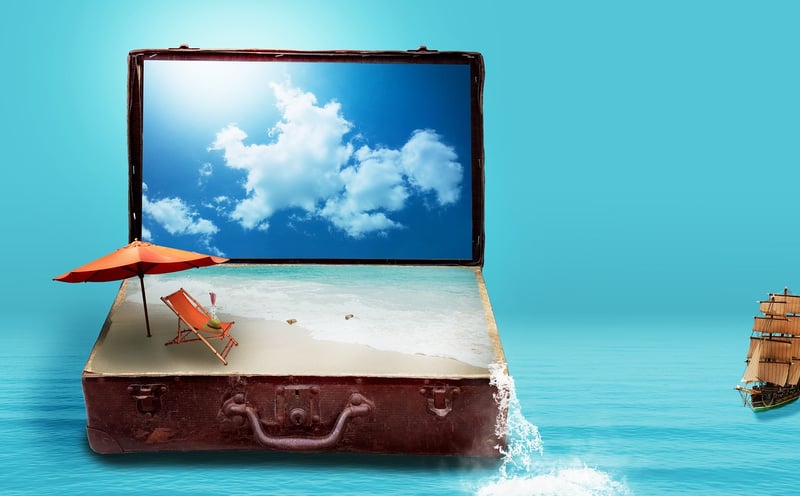 Vintage Suitcase Shelves